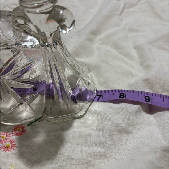 Vintage Anchor Hocking Clear Glass Candle Holder - Picture 6 of 8